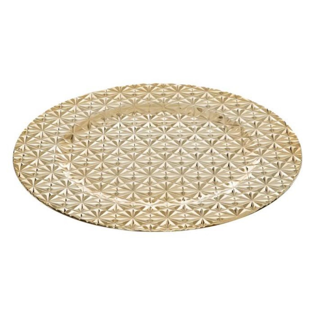 ATMOSPHERA Assiette de Présentation  Geo  33cm Or