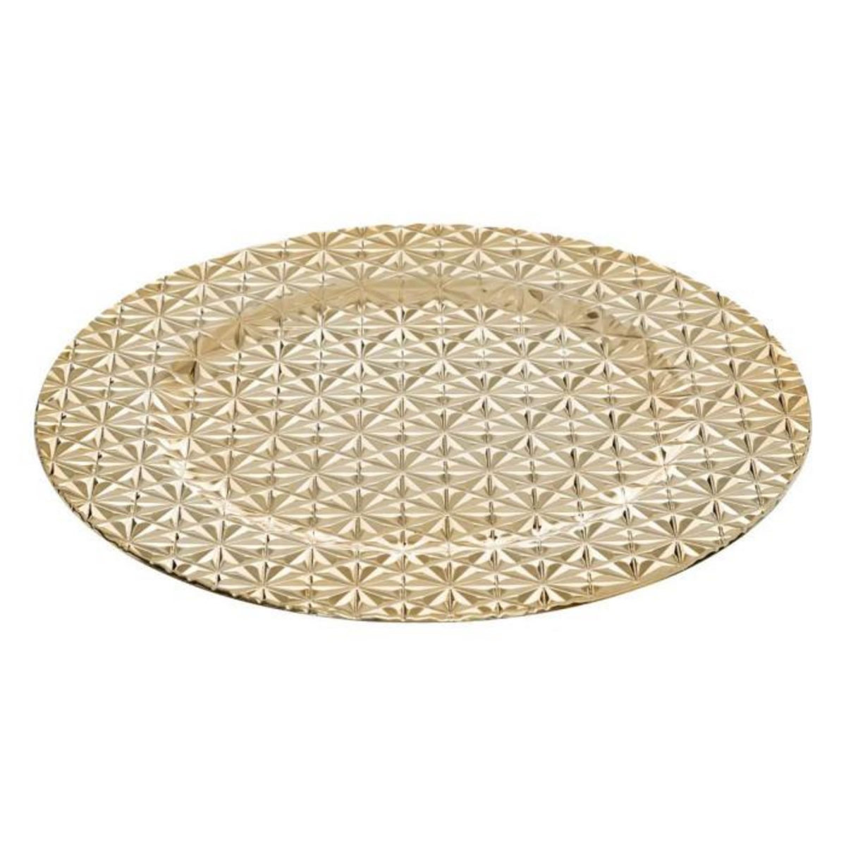 ATMOSPHERA Assiette de Présentation  Geo  33cm Or