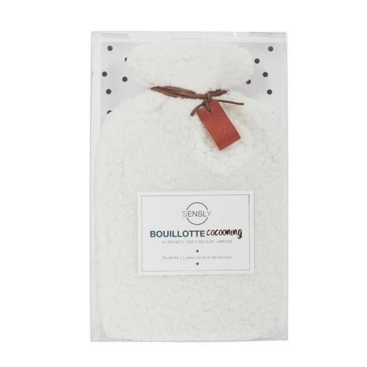 Paris Prix Bouillotte Cocooning  Sherpa  1L Blanc