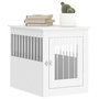 Voir la diapositive 4 : VIDAXL Meuble de cage pour chiens blanc 55x75x65 cm bois d'ingenierie