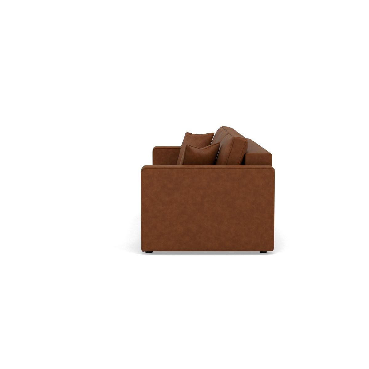 BEST MOBILIER Topaze - canapé droit 3 places convertible avec coffre en simili