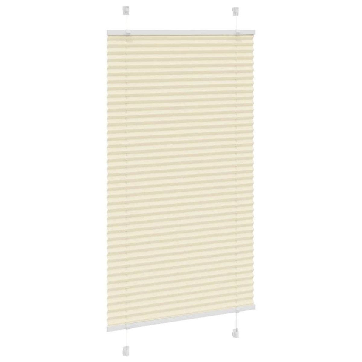 VIDAXL Store plisse creme 80x150 cm largeur du tissu 79,4 cm polyester