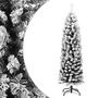 Voir la diapositive 1 : VIDAXL Sapin de Noël artificiel mince flocon de neige vert 120 cm PVC