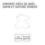 Voir la diapositive 4 : ZENKER Emporte-pièce de Noël en forme de sapin couché sur une voiture Zenker Emporte-pièces