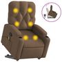 Voir la diapositive 2 : VIDAXL Fauteuil de massage inclinable Marron Tissu