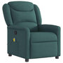 Voir la diapositive 2 : VIDAXL Fauteuil de massage inclinable Vert fonce Tissu