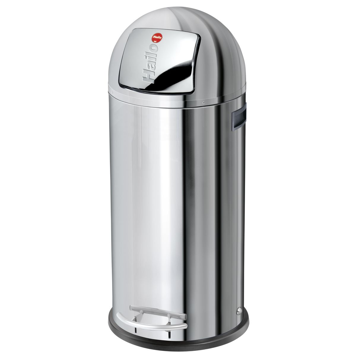 HAILO Poubelle de cuisine, collecteur grand volume 50L inox KickMaxx