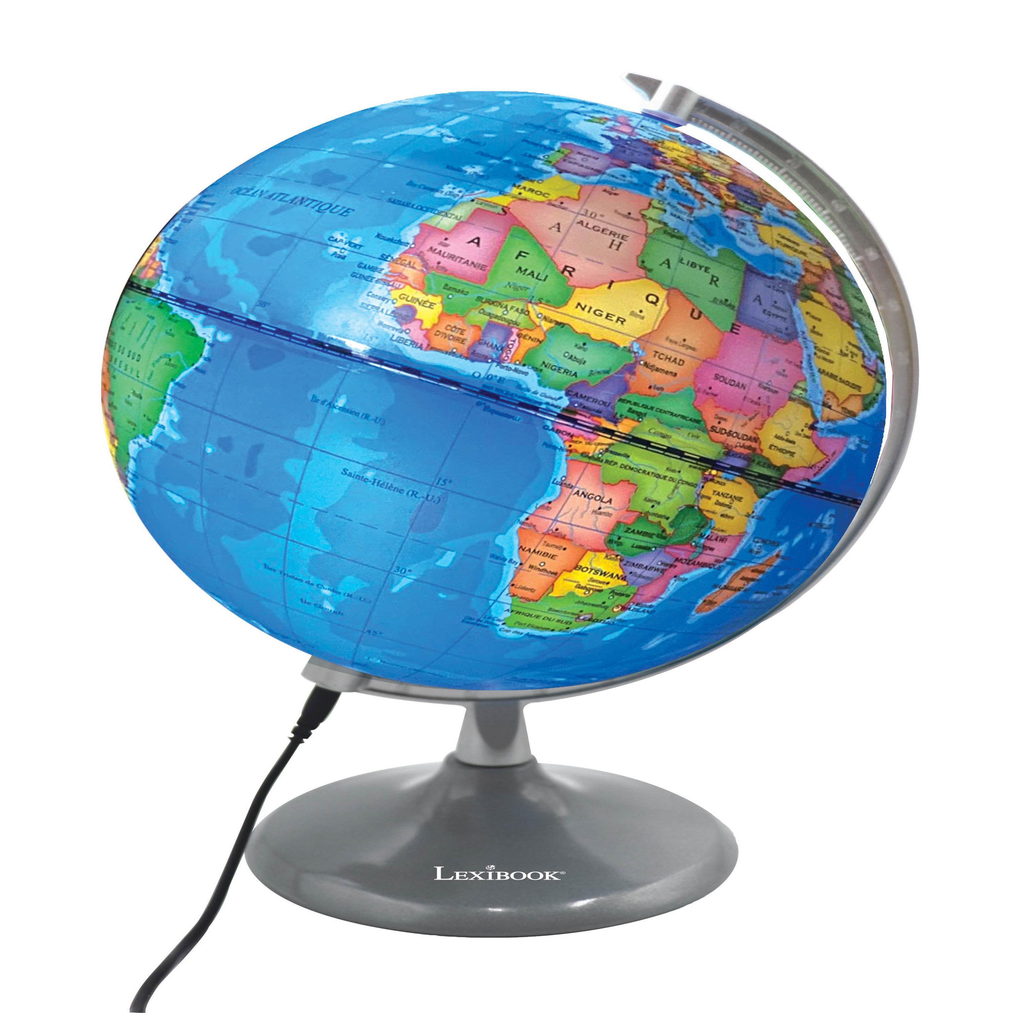Lexibook Globe jour et nuit lumineux (français)