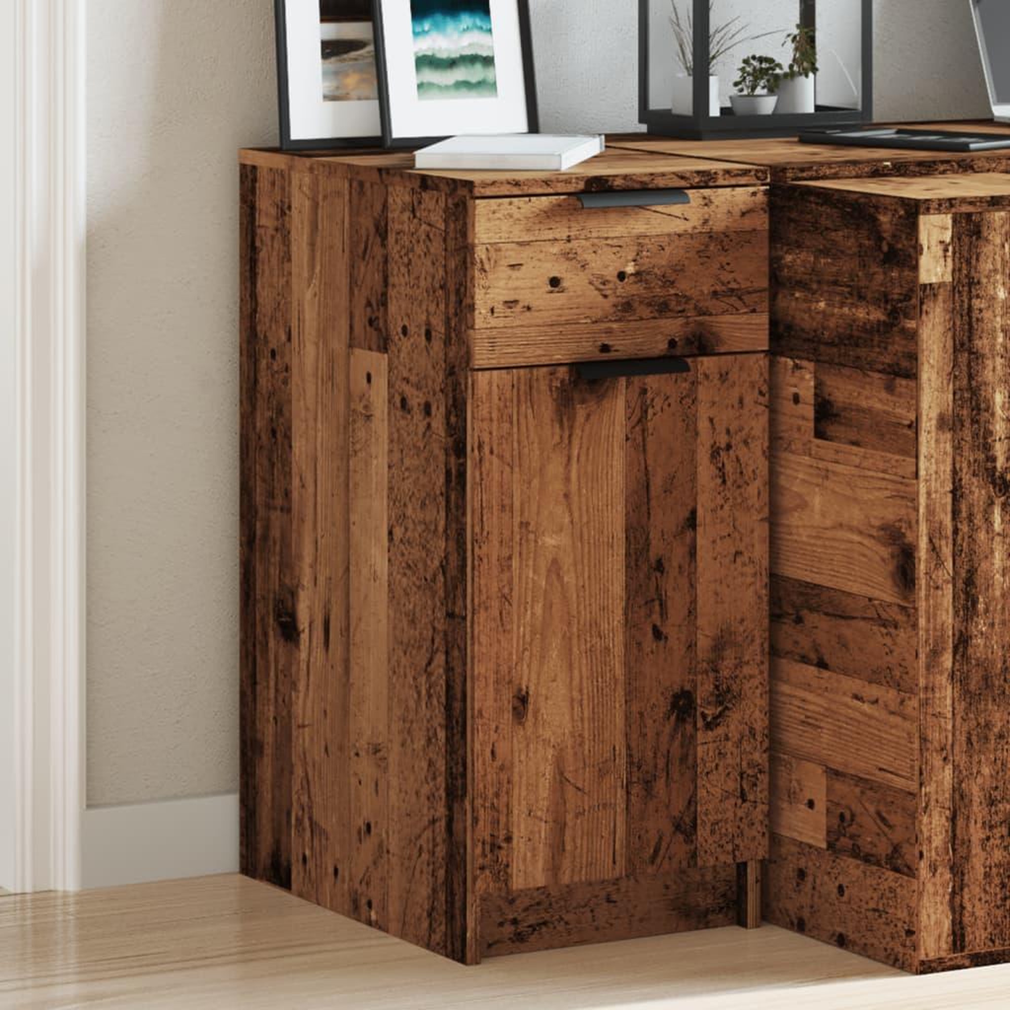 Voir la diapositive 4 : VIDAXL Armoire de bureau vieux bois 33x50x75 cm bois d'ingenierie
