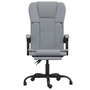 Voir la diapositive 3 : VIDAXL Fauteuil inclinable de bureau Gris clair Tissu