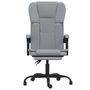 Voir la diapositive 3 : VIDAXL Fauteuil inclinable de bureau Gris clair Tissu