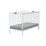 WEBABY Lit bébé pliant en bois 60 x 120 cm FLEX. Coloris disponibles : Blanc, Beige