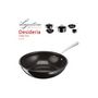 Voir la diapositive 2 : Lagostina Poêle wok en aluminium 28cm noir - 010275041828