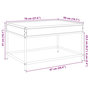 Voir la diapositive 6 : VIDAXL Table basse avec LED infini chene sonoma 70x50x41 cm