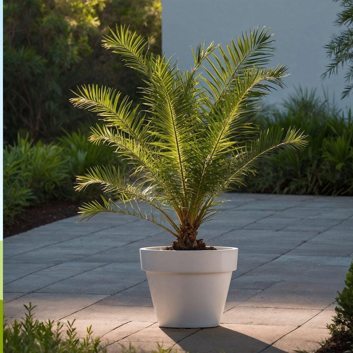 PLANT IN A BOX Palmier Dattier nain - Set de 2 - Phoenix canariensis - Hauteur 80-100cm - ⌀19cm