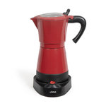LIVOO Cafetière italienne électrique 6 tasses rouge - DOD117RC