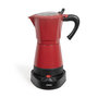 Voir la diapositive 1 : LIVOO Cafetière italienne électrique 6 tasses rouge - DOD117RC