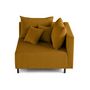 Voir la diapositive 3 : LISA DESIGN Edinburg - module d'assise d'angle droit - en velours côtelé