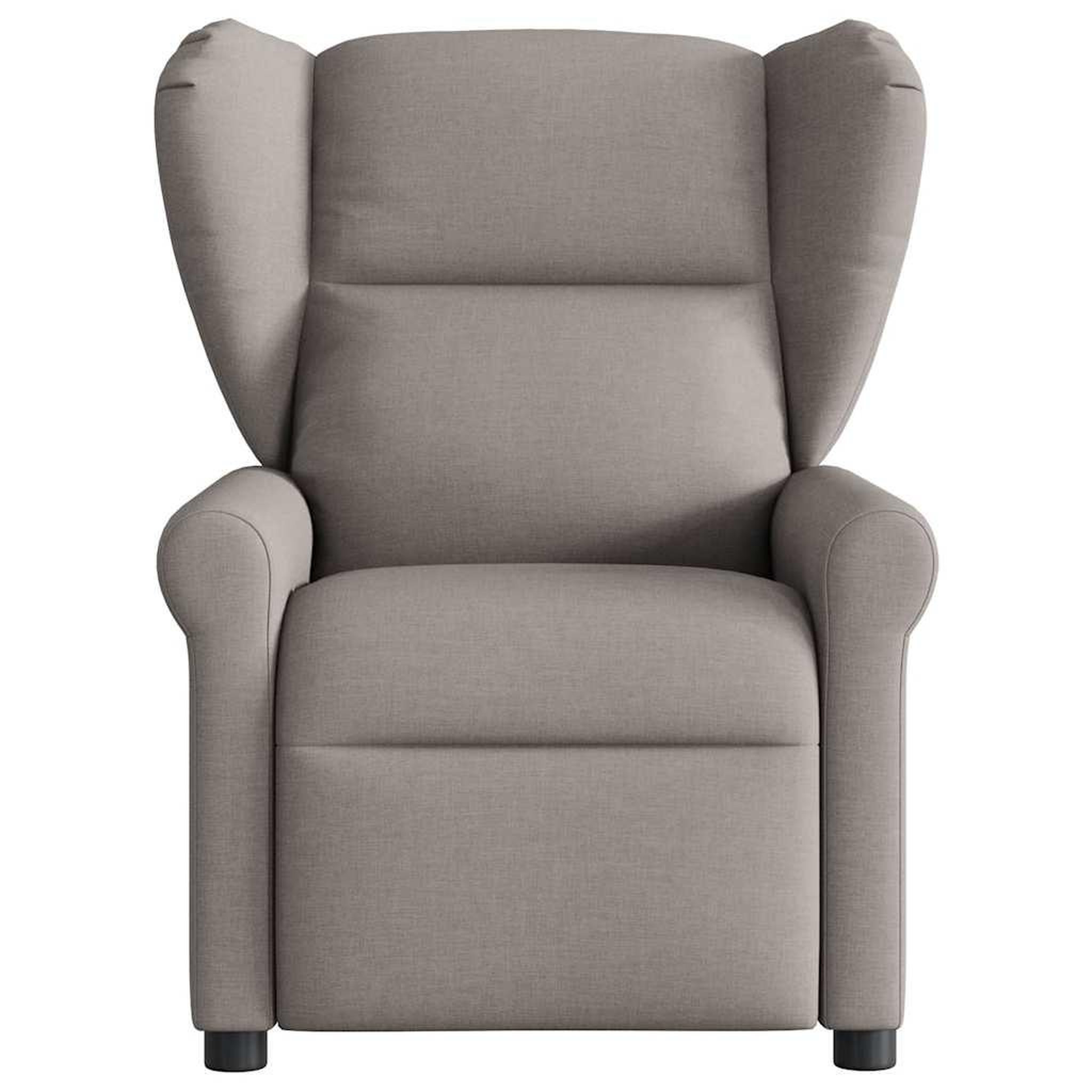 Voir la diapositive 3 : VIDAXL Fauteuil inclinable Taupe Tissu