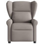 Voir la diapositive 3 : VIDAXL Fauteuil inclinable Taupe Tissu