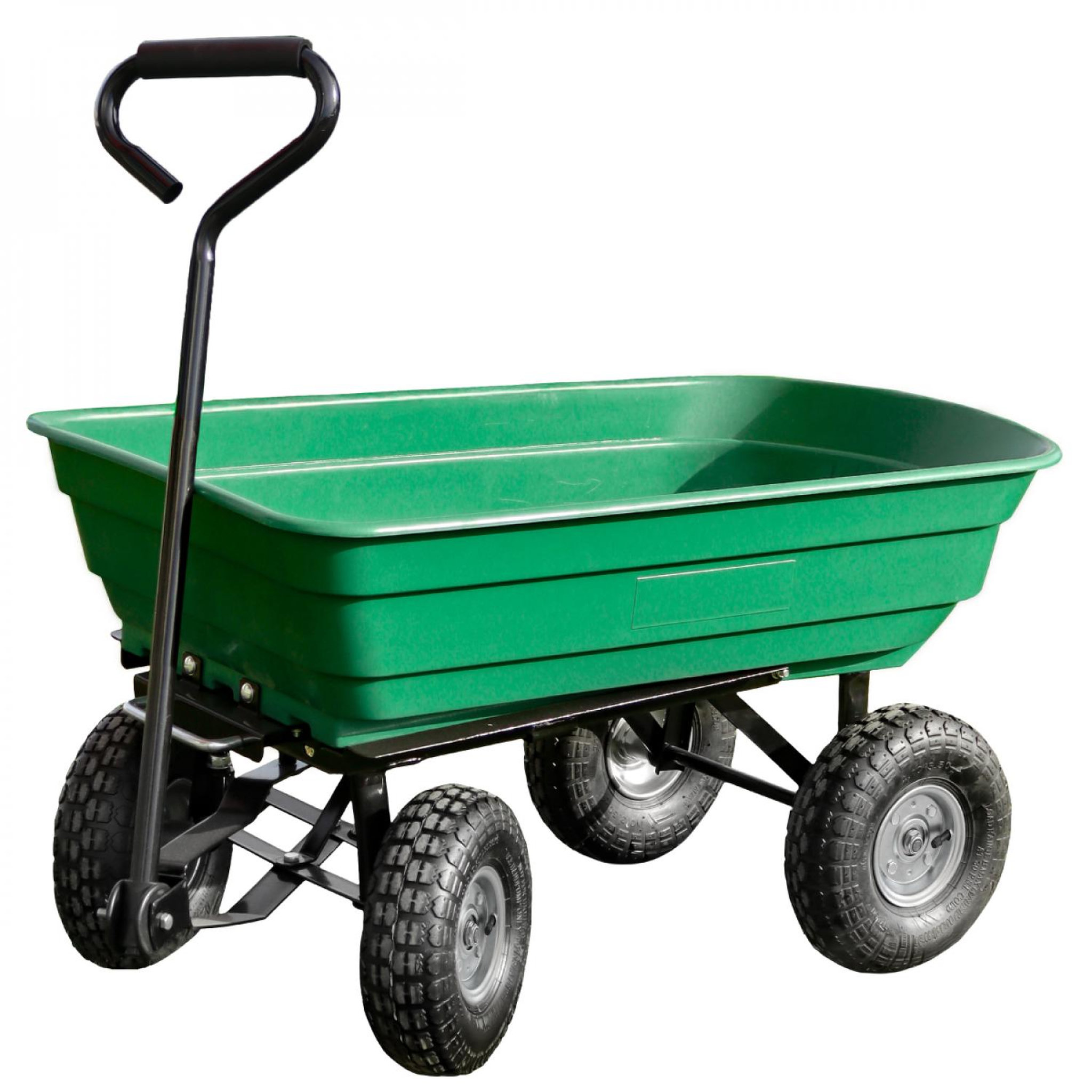 LINXOR Chariot de jardin, remorque de transport à roulettes - 75 L - 260 Kg