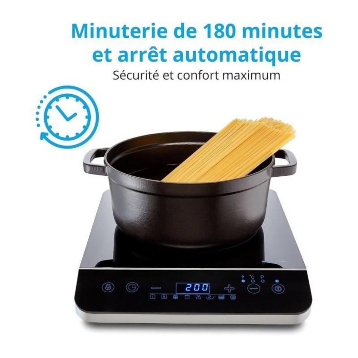 Medion Plaque induction posable - MEDION - MD 17595 - 1 Feu - L 29 x P 36 cm