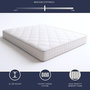 Voir la diapositive 2 : THE WHITE STONE Matelas 80x190 à Ressorts Ensachés et Mémoire de Forme | Hauteur 25 cm | Ergonomique, Ignifuge, Anallergique | Fabriqué en Italie