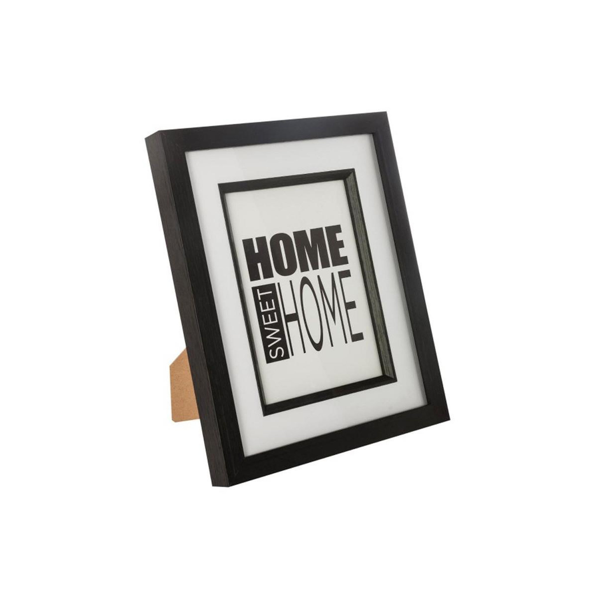 Voir la diapositive 1 : ATMOSPHERA Cadre Photo en Verre  Aedan  13x18cm Noir