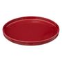 Voir la diapositive 2 : SECRET DE GOURMET Lot de 6 Assiettes à Dessert  Marie  20cm Rouge Grenat