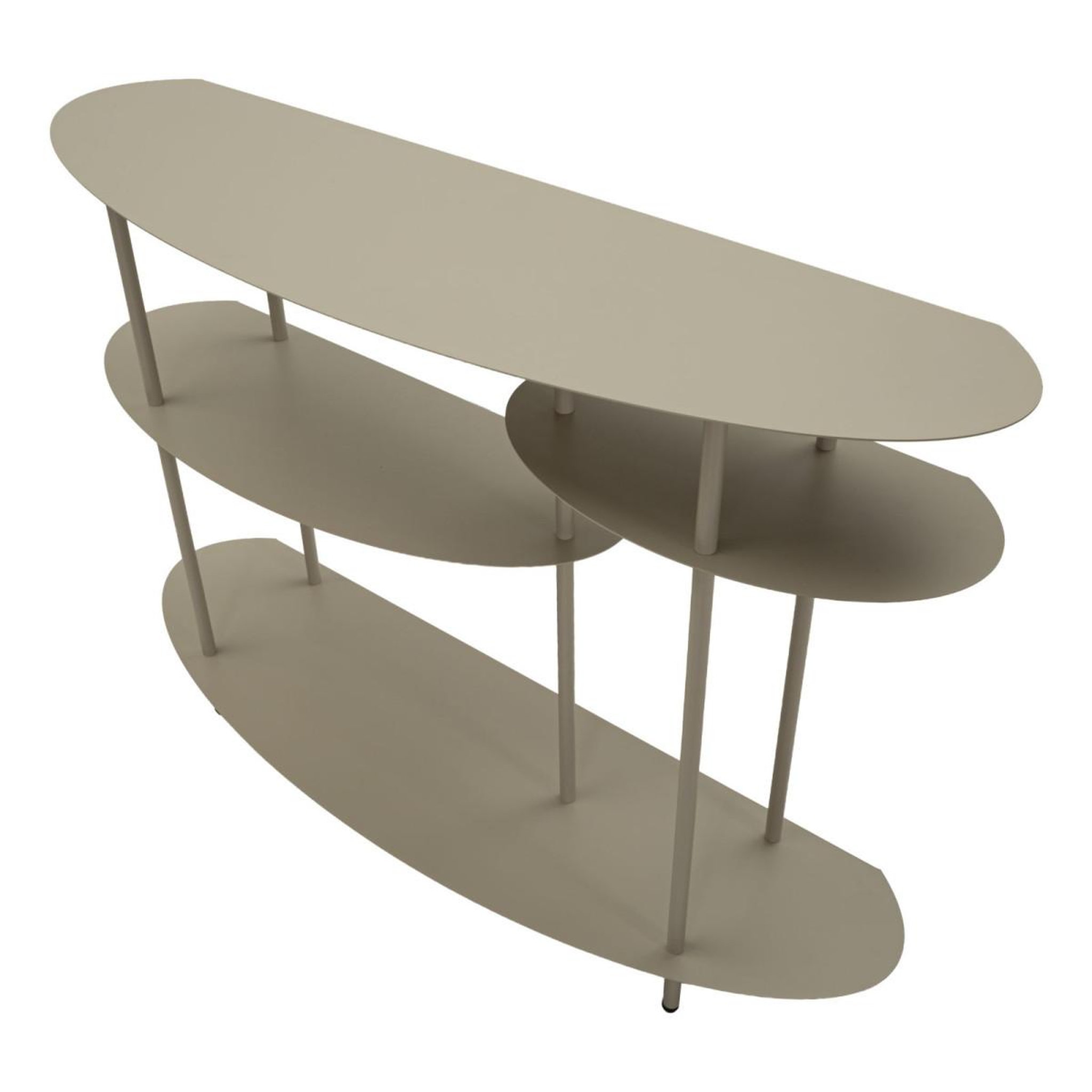 Voir la diapositive 4 : Paris Prix Console design 4 niveaux  saturn  118cm taupe