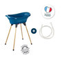 Voir la diapositive 3 : THERMOBABY THERMOBABY Kit de bain VASCO : Baignoire + pieds + tuyau de vidange - Bleu ocean