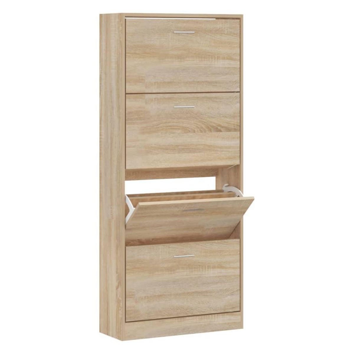 VIDAXL Armoire a chaussures Chene sonoma 63x24x147cm Bois d'ingenierie