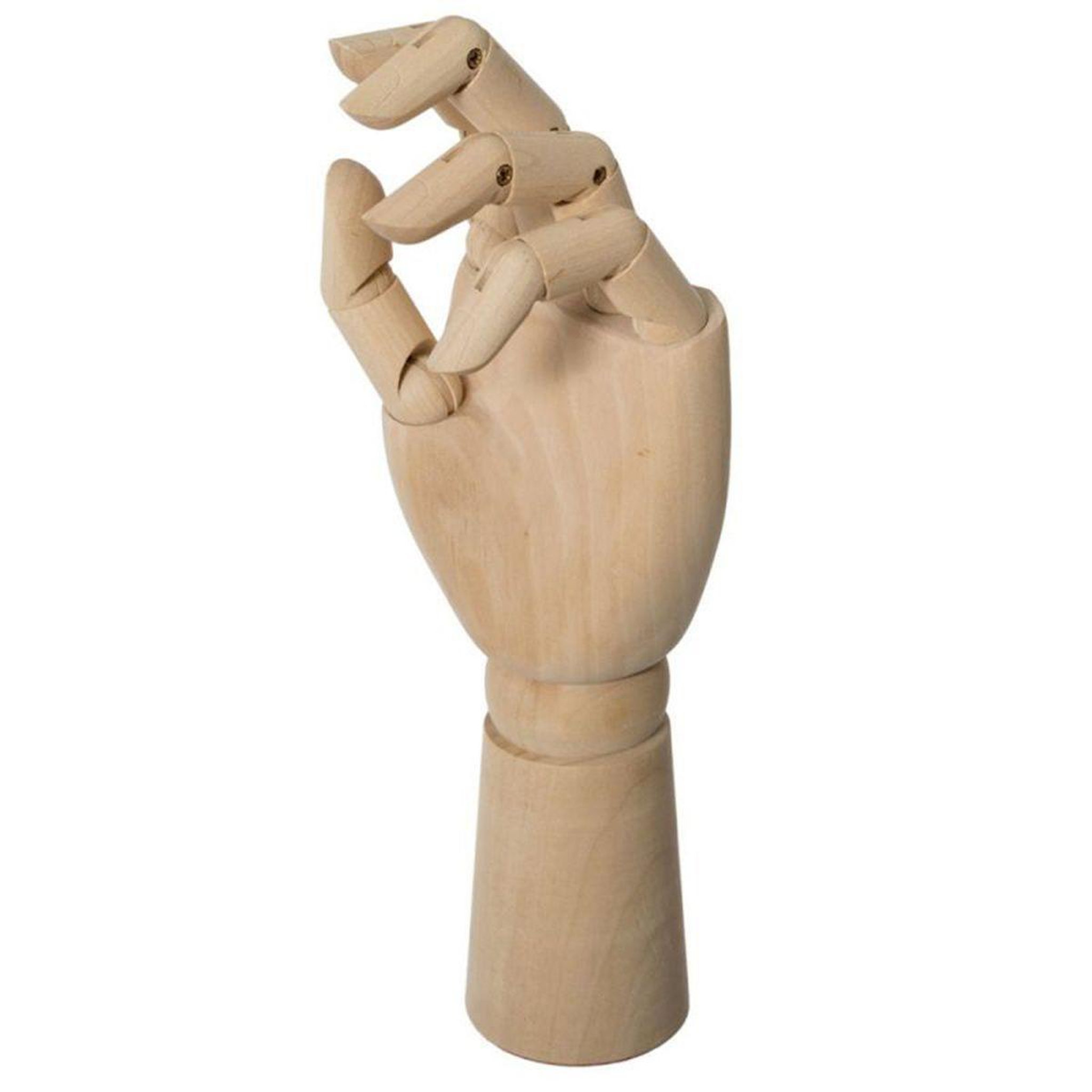 Voir la diapositive 2 : ATMOSPHERA Main déco en bois  collect  30cm naturel