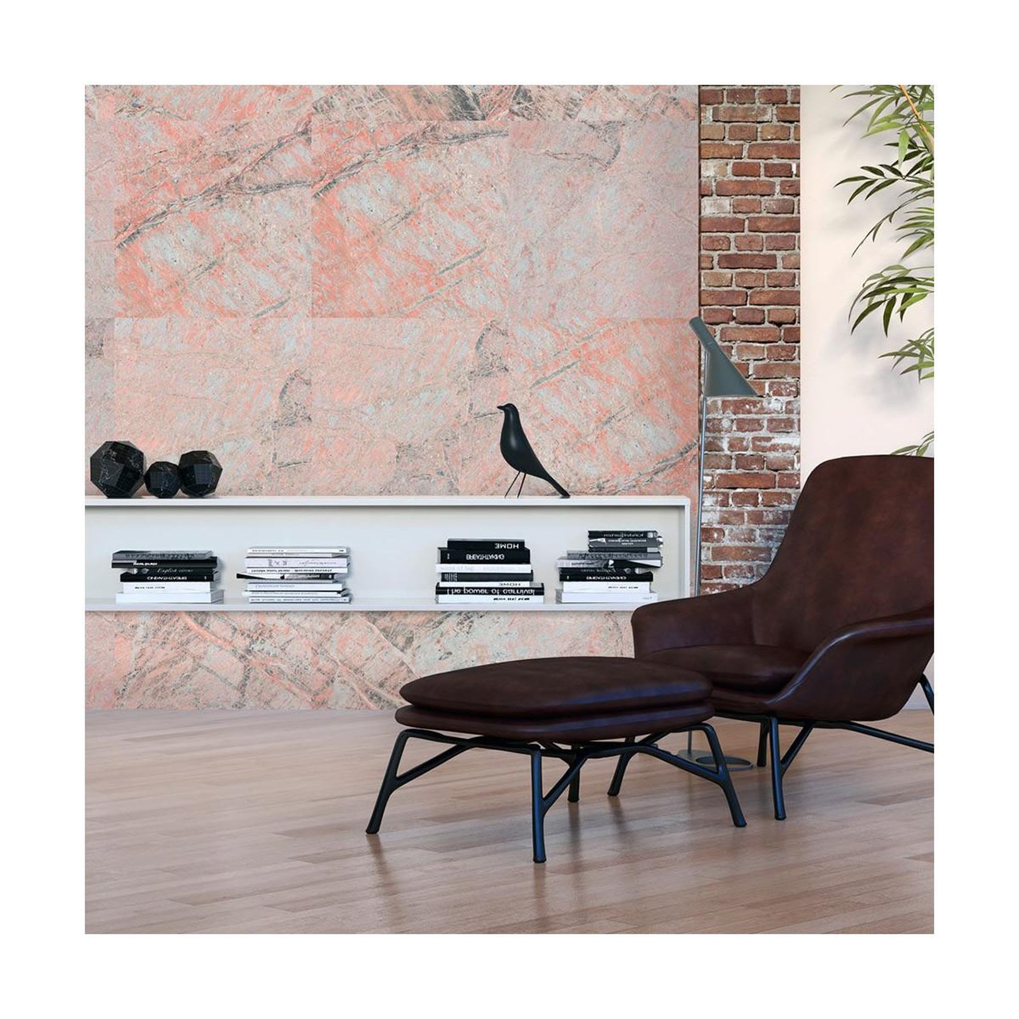 Paris Prix Papier peint  pink marble  50x1000cm