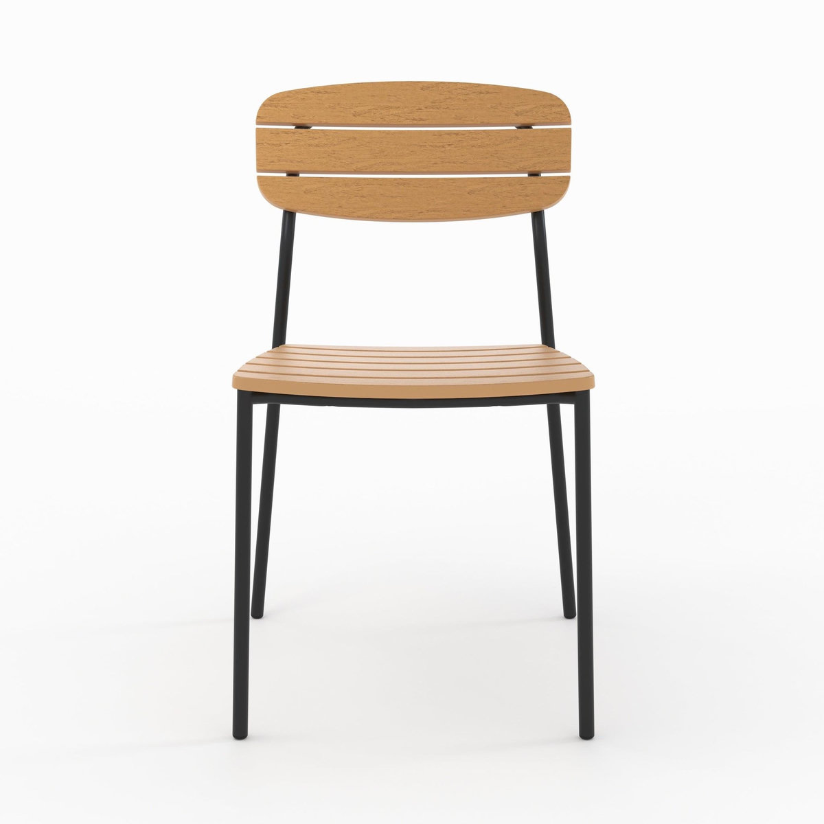 Rendez vous déco Lot de 2 chaises de jardin en résine synthétique-Taya