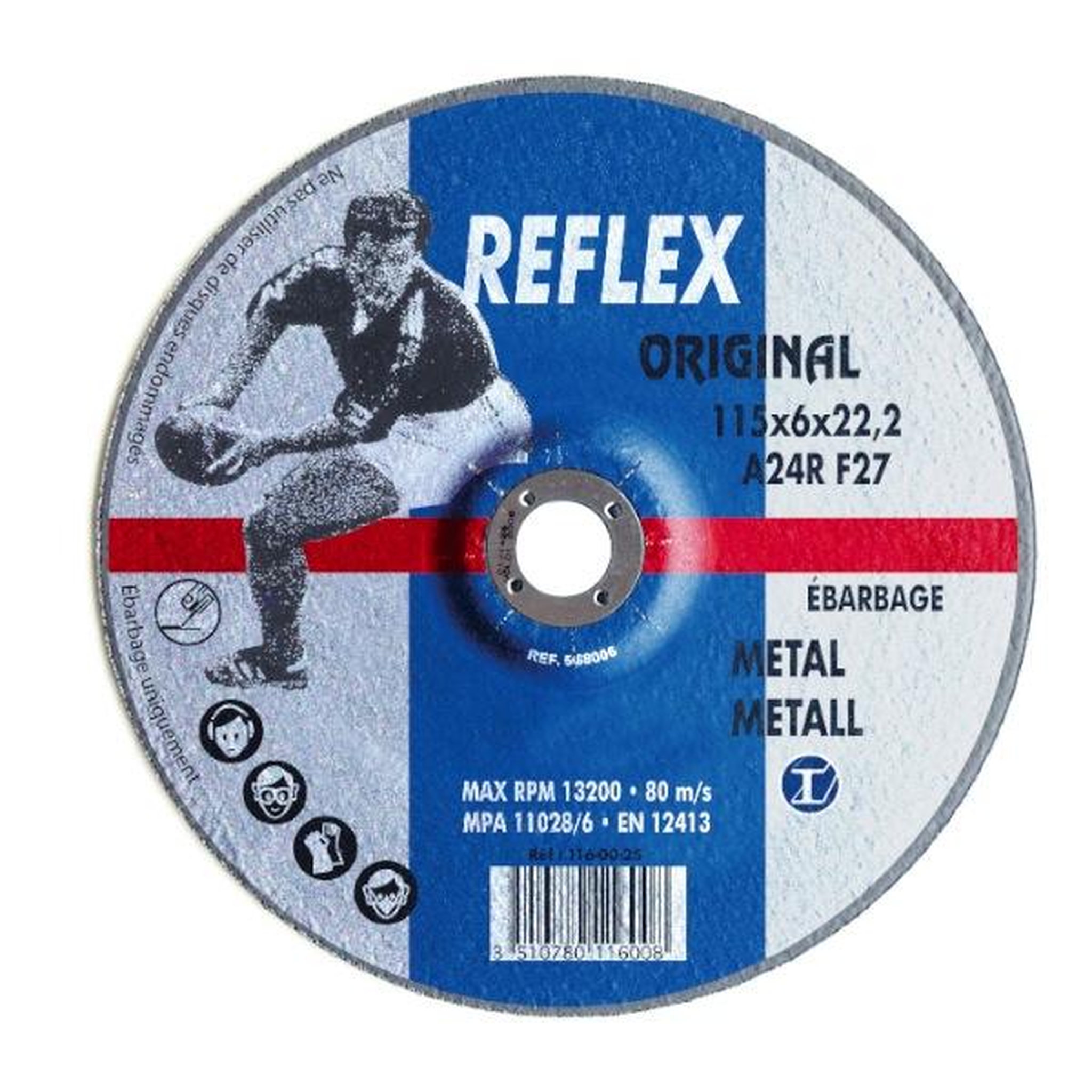 OUTIFRANCE Disque à ébarber pour métaux Ø 125 mm