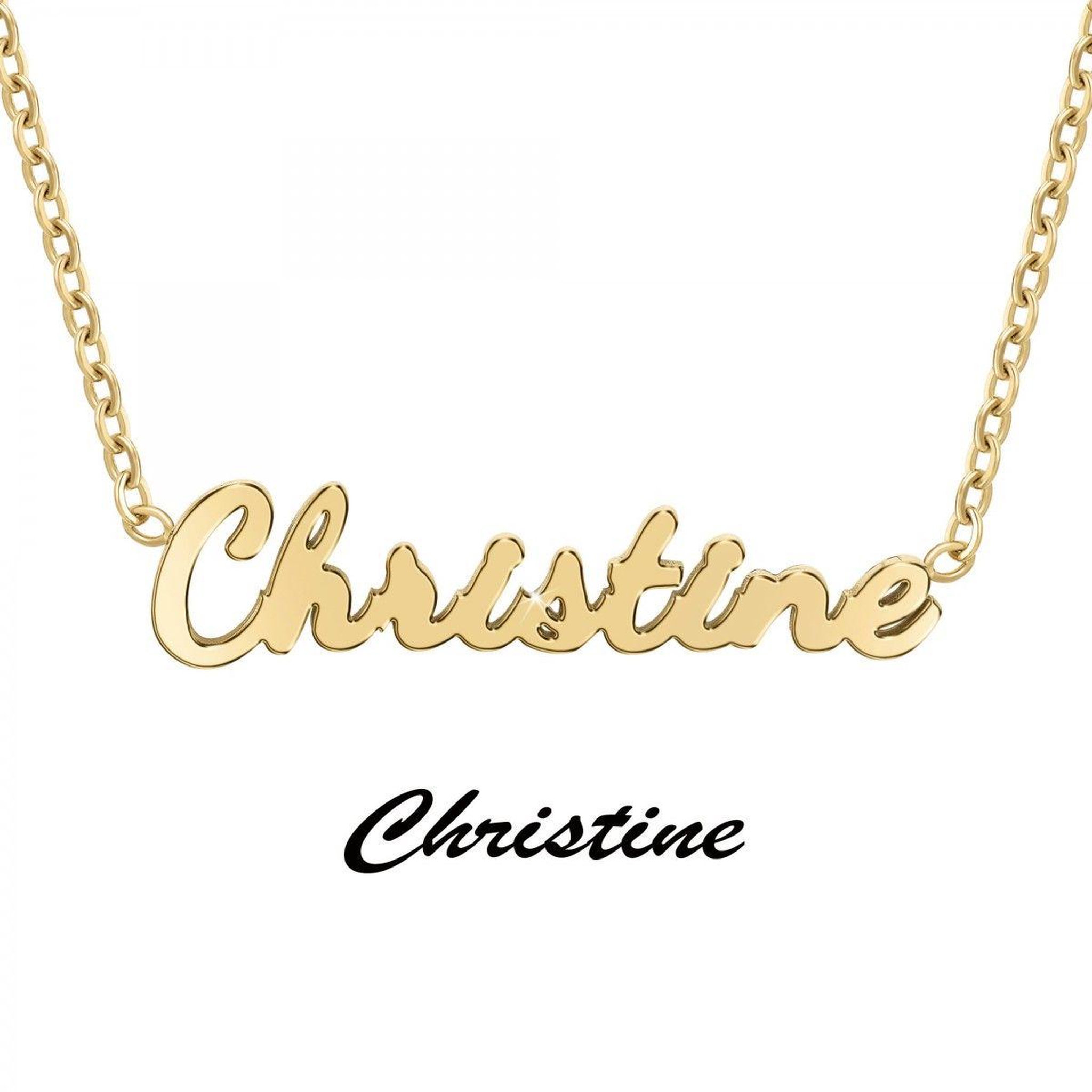 Voir la diapositive 3 : SC CRYSTAL Christine - Collier prénom