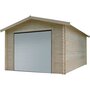 Voir la diapositive 1 : SOLID SUPERIA Garage avec porte sectionnelle - Bois - 16,20m² - BROOME