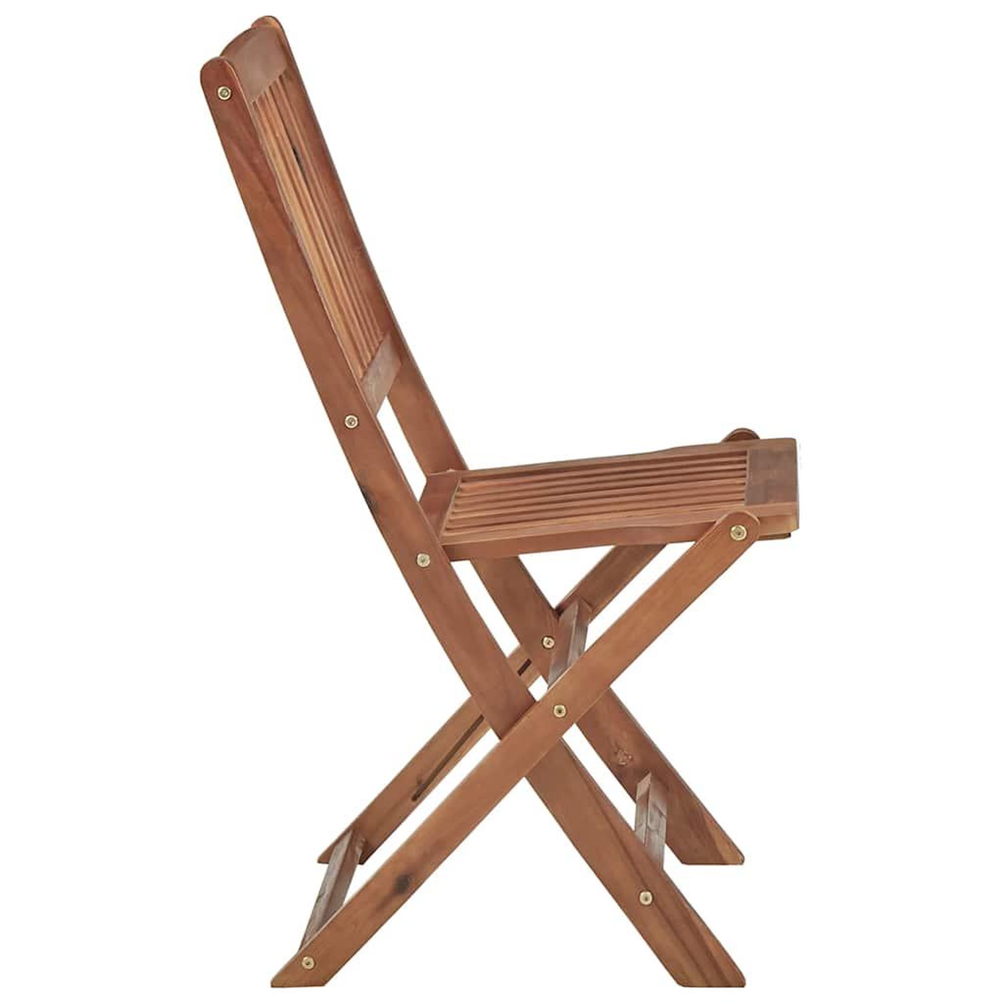 Voir la diapositive 5 : VIDAXL Chaises pliables d'exterieur et coussins lot de 8 Bois d'acacia