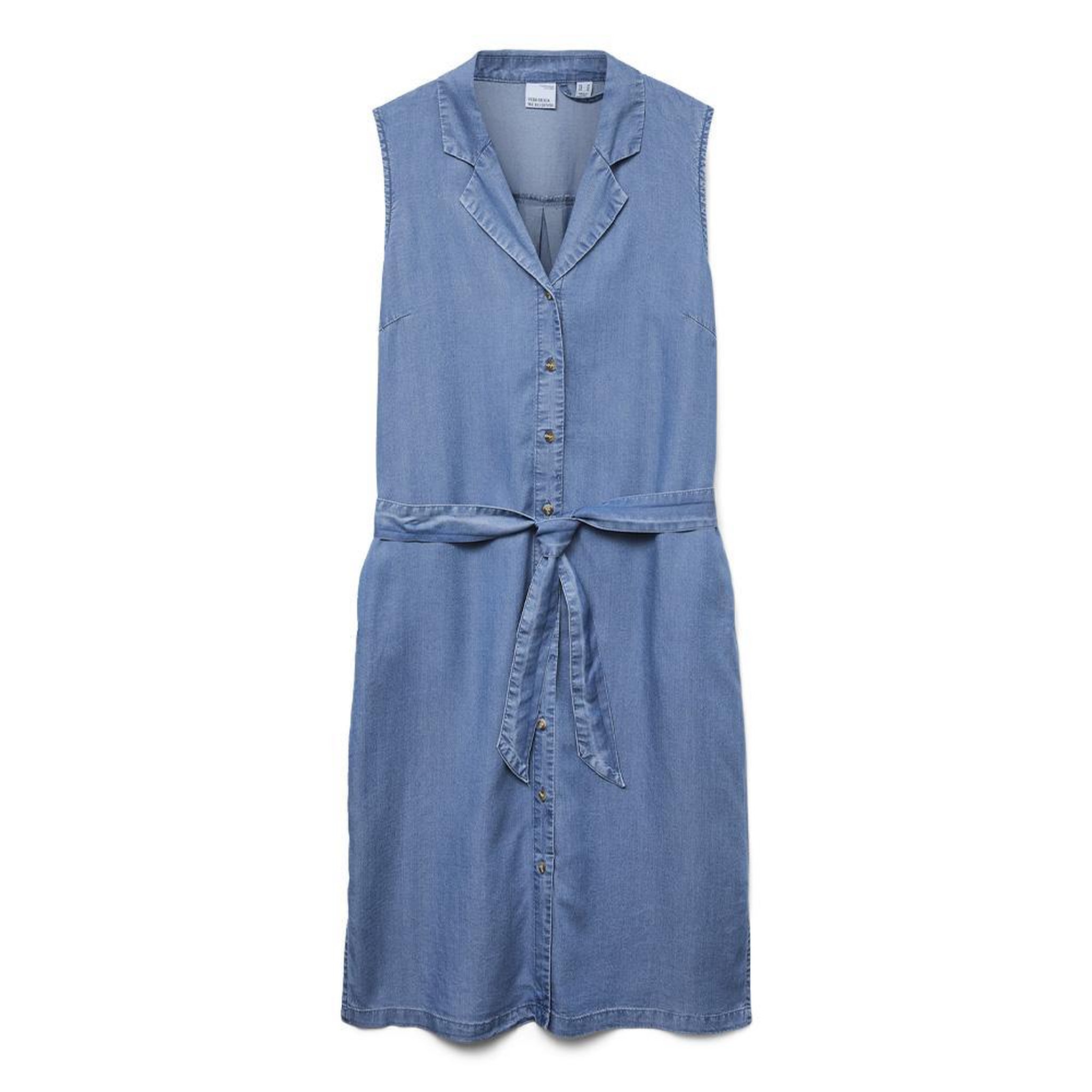 Voir la diapositive 2 : Vero Moda Robe en Jean Bleu Femme Vero Moda Bree