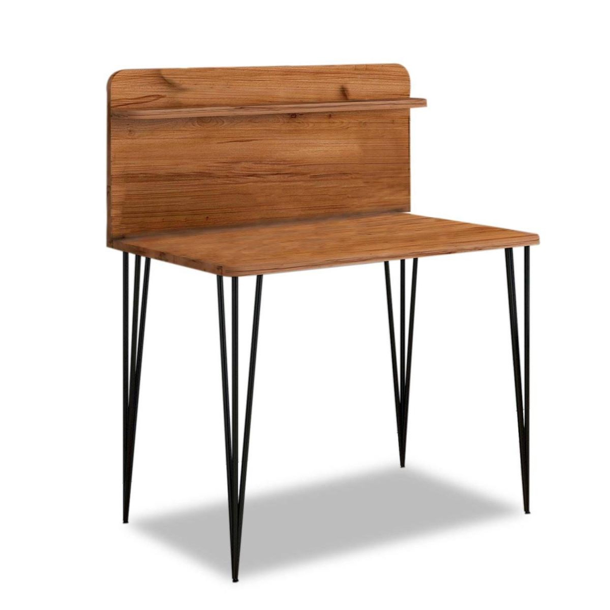 Voir la diapositive 2 : Paris Prix Bureau avec étagère design  segma  115cm noisette