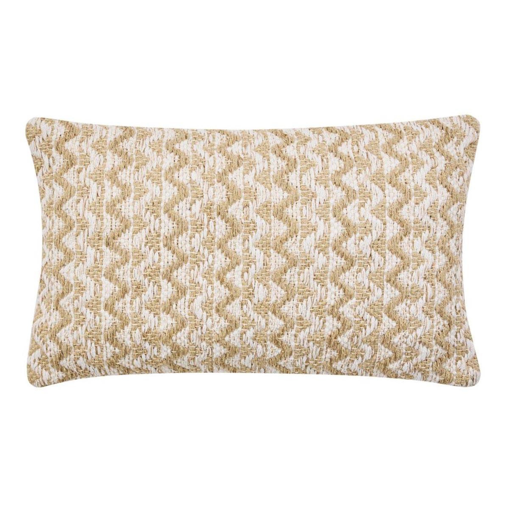 Douceur d'Intérieur Coussin déco fantaisie  loumeo  30x50cm naturel