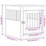 Voir la diapositive 6 : VIDAXL Meuble de cage pour chiens gris beton 64,5x80x71 cm