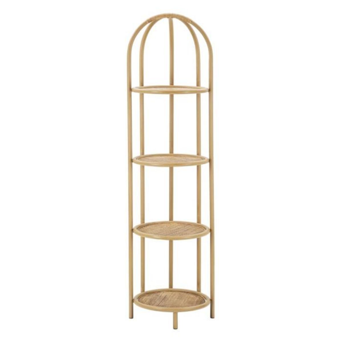 Paris Prix Étagère d'Angle 4 Niveaux  Panama  150cm Naturel