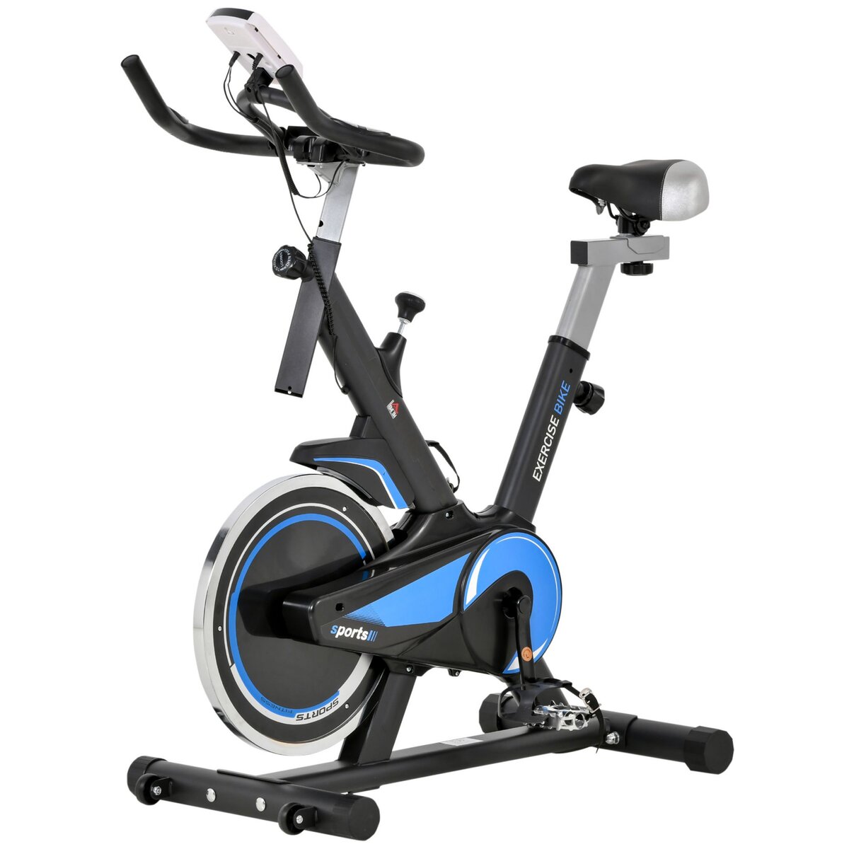 Vélo d'appartement cardio fitness noir Homcom