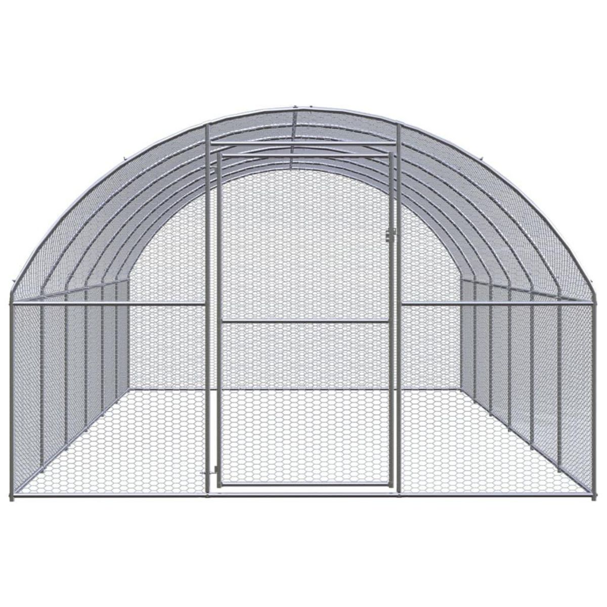 VIDAXL Poulailler d'exterieur 3x6x2 m Acier galvanise