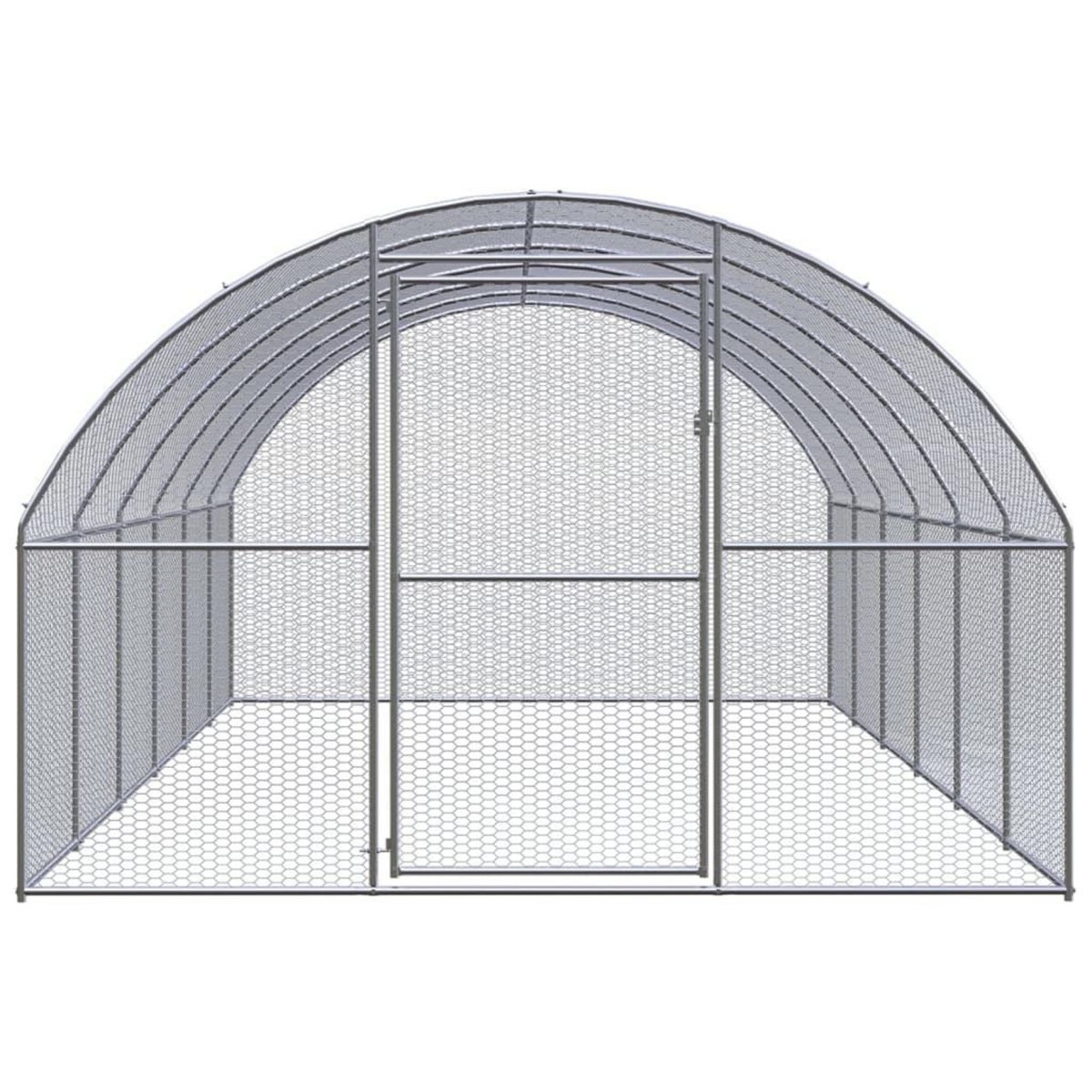 VIDAXL Poulailler d'exterieur 3x6x2 m Acier galvanise