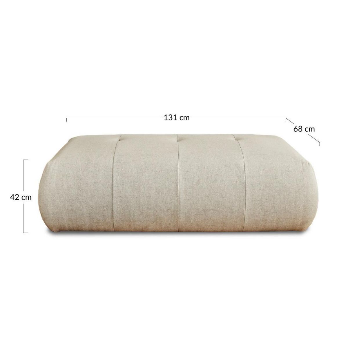 LISA DESIGN Onyx - pouf modulable - en tissu