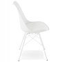 Voir la diapositive 3 : Paris Prix Chaise Design  Tripoli  83cm Blanc