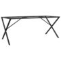 Voir la diapositive 2 : VIDAXL Pieds de table a manger cadre en X 180x80x73 cm acier